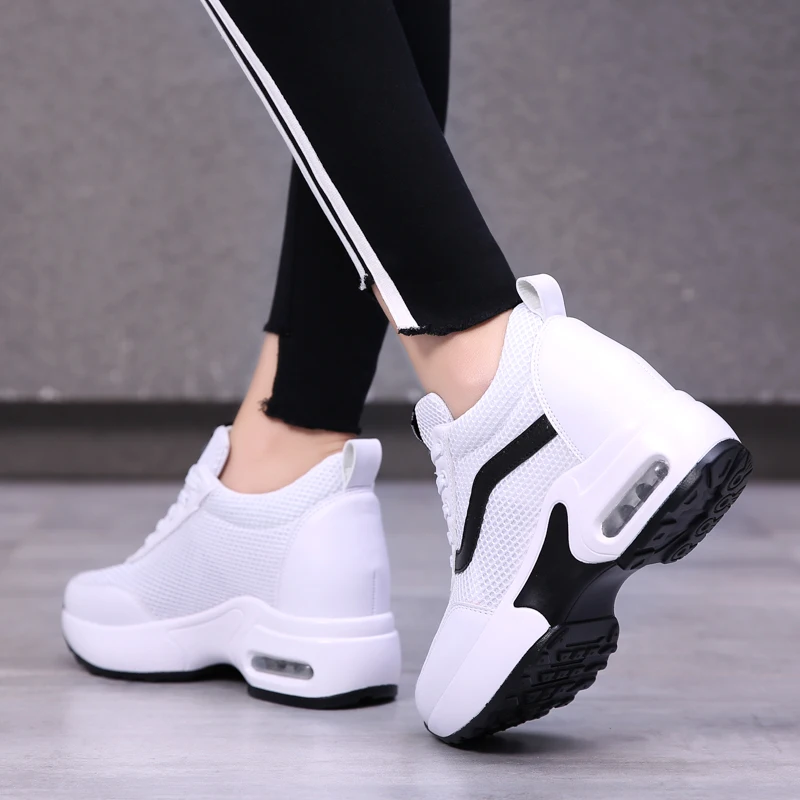 Dropshipping New Platform Sneakers Shoes Breathable Casual Shoes Woman Fashion Height Increasing Ladies Shoes XYZ127