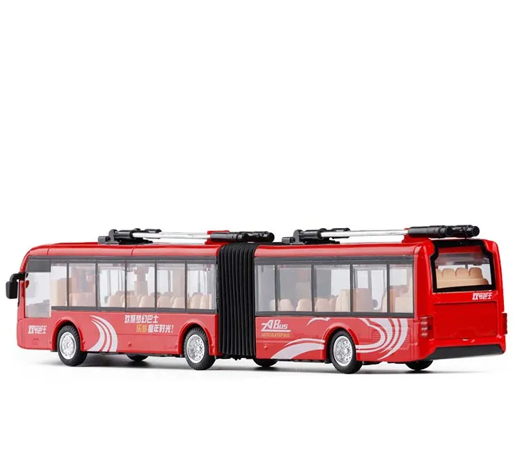 Новинка 1:48 Пекинский автобус литой автомобиль из сплава модель с откидной