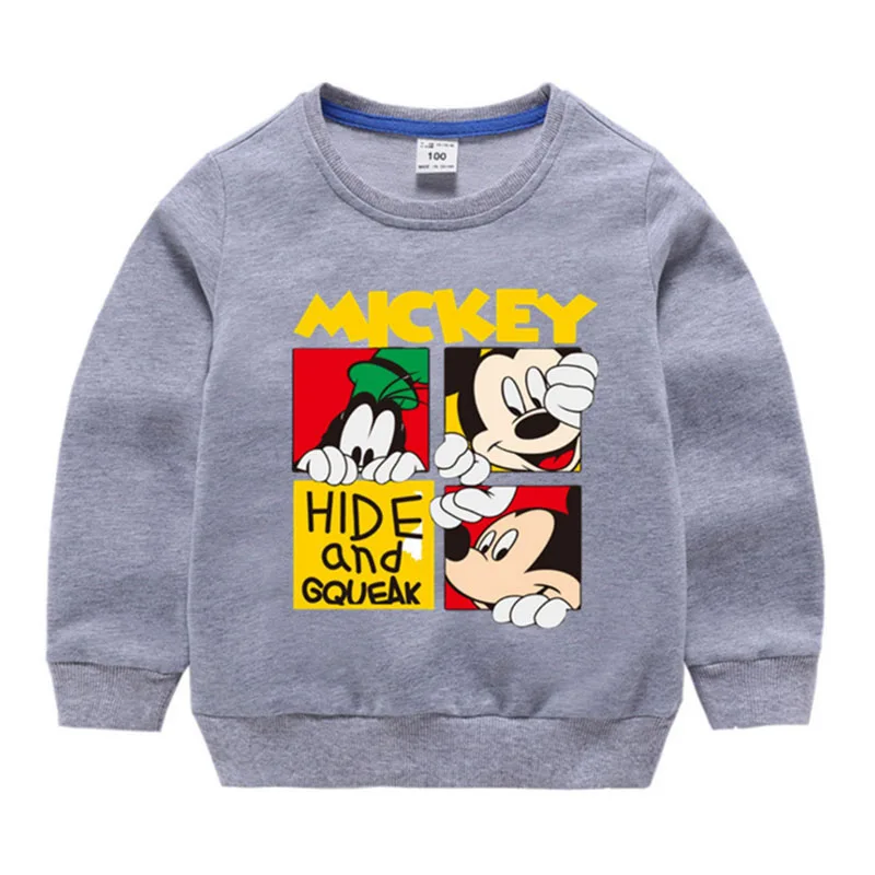 Moggi Cat Cartoon Mickey Boys Sweatshirts for Little Kids Clothes 1-8Years Autumn Spring Children Long Sleeve Cotton Cloth (4)