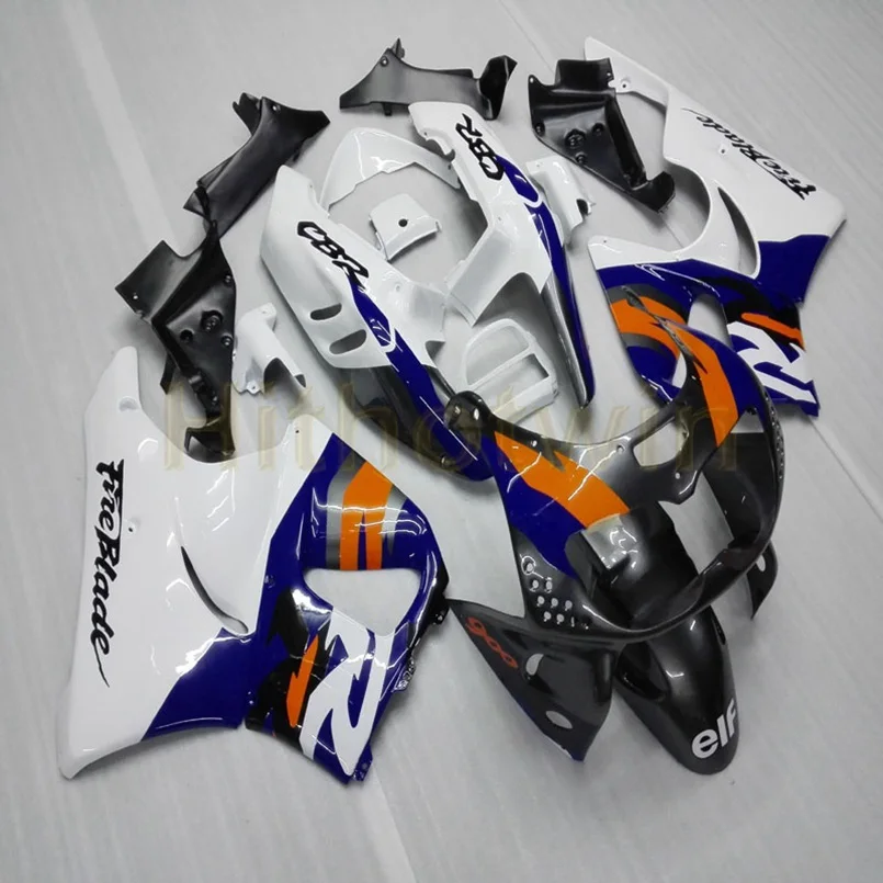 F Пользовательские мотоциклетные Клобук Для HONDA CBR900RR 1994 1995 1996 1997 CBR893RR ABS пластиковые Обтекатели+ Botls+ серебро - Цвет: F