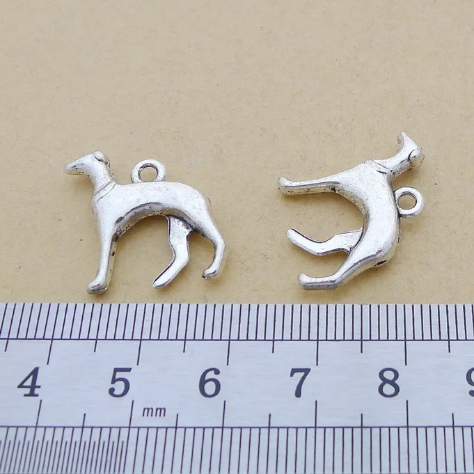 30 шт. подвески для собак 19 х23 мм 2 3 г|antique tibetan|tibetan silver charmsdiy jewelry charm |