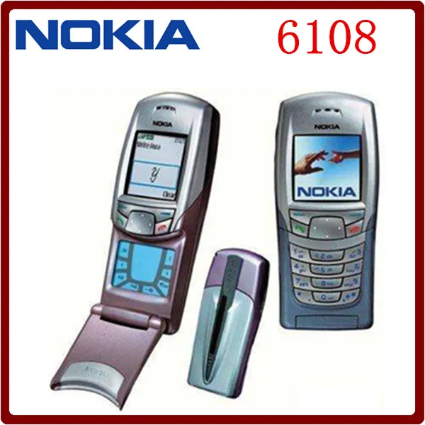 Original Unlocked Nokia 6108 GSM 850mAh Gold Color