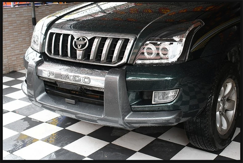 Защита переднего бампера для Toyota LAND CRUISER PRADO 120 2003.2004.2005.2006.2007.2008.2009 Высокое качество авто бампер пластина