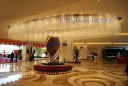 Пятизвездочный отель проекта Освещение производителей большой кристалл большой декоративный светильник лобби крупнейших потолочный