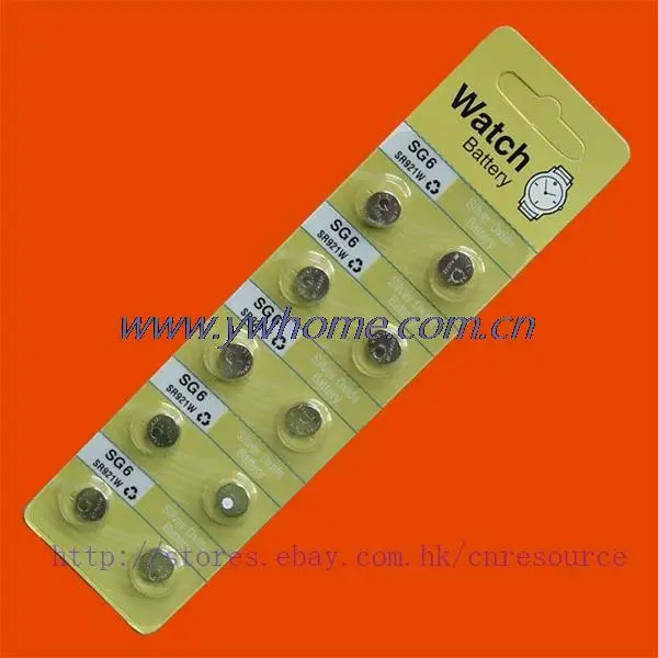 10 X SG6 920 371 SR69 SR920SW Silver Oxide watch batterywatch batterysilver oxide