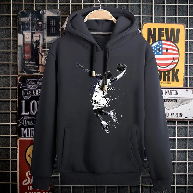 

Quality Basketball No.23 Hoodie Superstar Kobe Pullover Hoodie Man 4xl Black Men Boy Hooded Sweatshirt