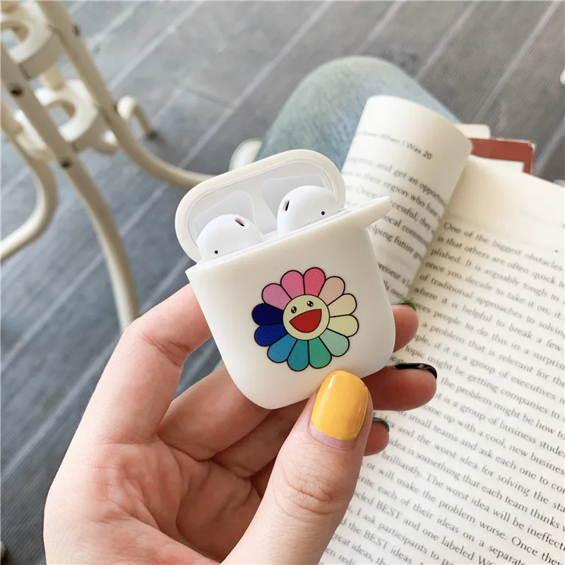 Чехол с милым мультяшным рисунком для Airpods чехол s Bluetooth беспроводные наушники apple