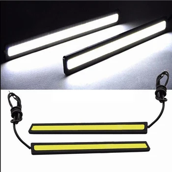 

180° Lights Daytime Running Strip COB White Car DRL Driving Waterproof 12V