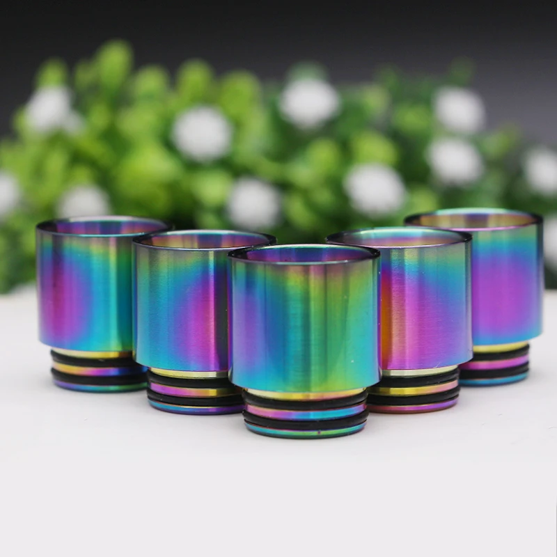 

Universal Design Universal Mouthpiece 810/510 stainless steel Rainbow Drip Tip