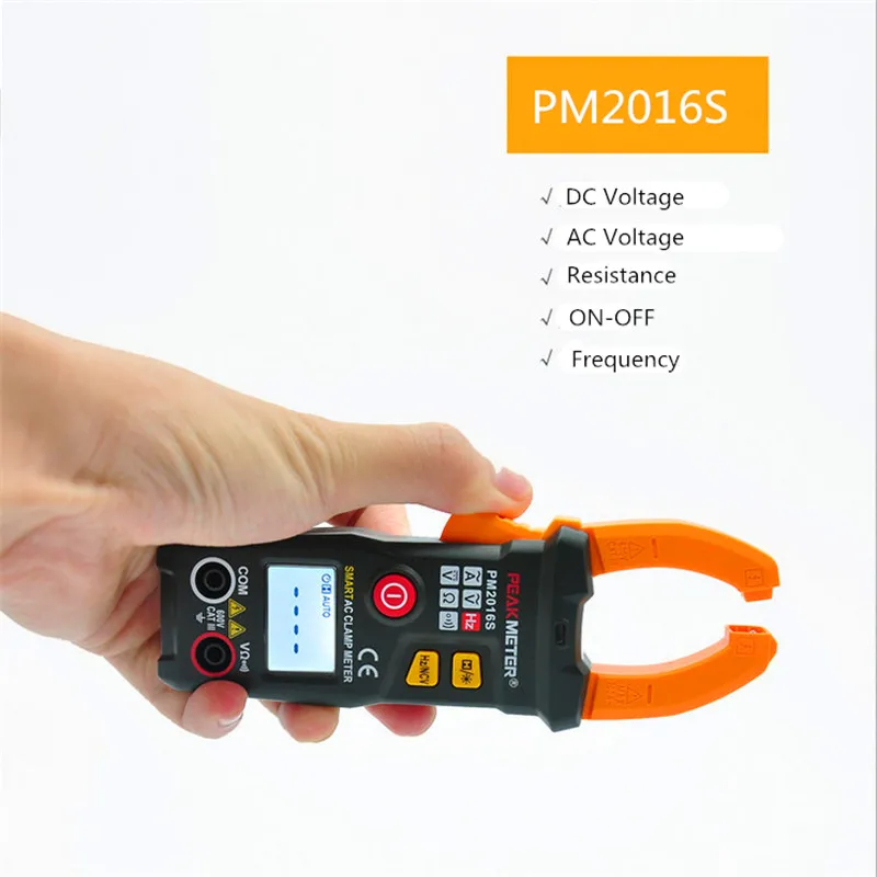 

PM2016S intelligent AC clamp meter small ammeter 200A clamp meter