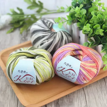 

300g(50g*6pcs) Acrylic Wool Yarn For Hand Knitting Thick Thread For Overcoat Outerwear Hat Scarf Cape B