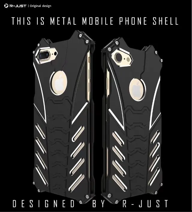 R-JUST Бэтмен металлический алюминиевый сплав чехол для iphone XS MAX XR X 7 7 plus 6 6s plus 6 plus 8 8 plus Открытый Чехол для скалолазания 5s SE 5C