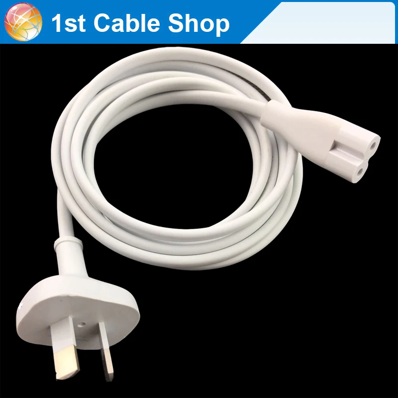 

6ft 1.8M AU power cable cord IEC 7 to figure 8 female white color for Apple Mac Mini For Apple TV Time Capsule