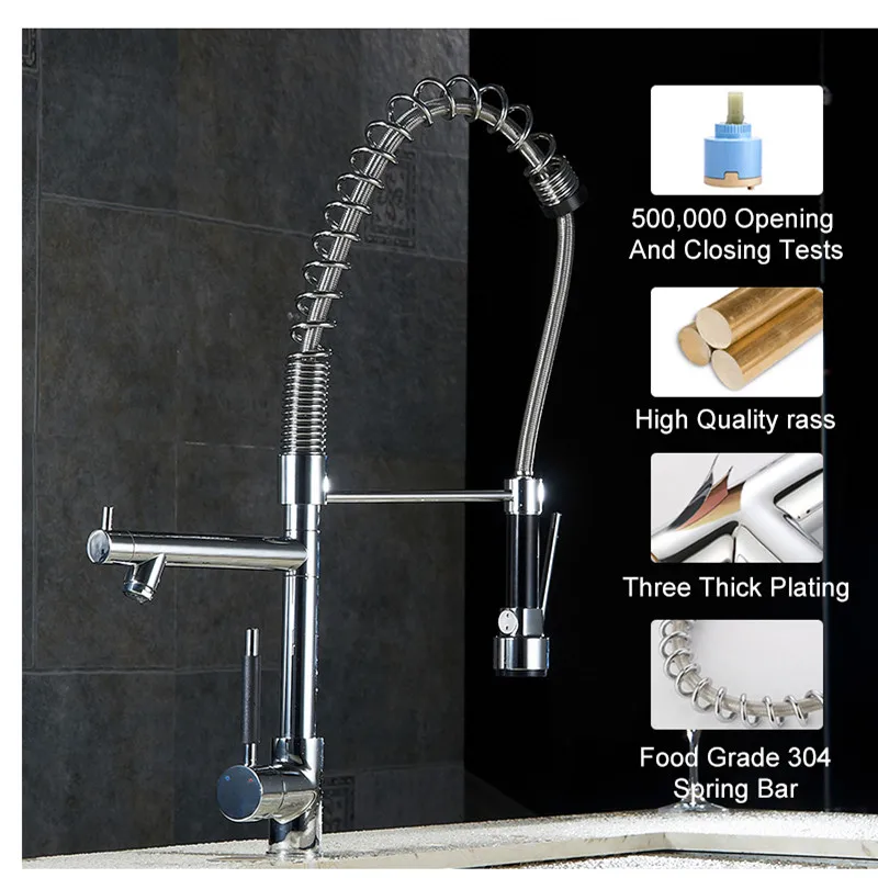 

Kitchen Faucet Grifo Cocina Extraible Brass Kitchen Cromo Torneira Para Cozinha Pull Out Rubinetto Cucina Pull Out Tap Mixer