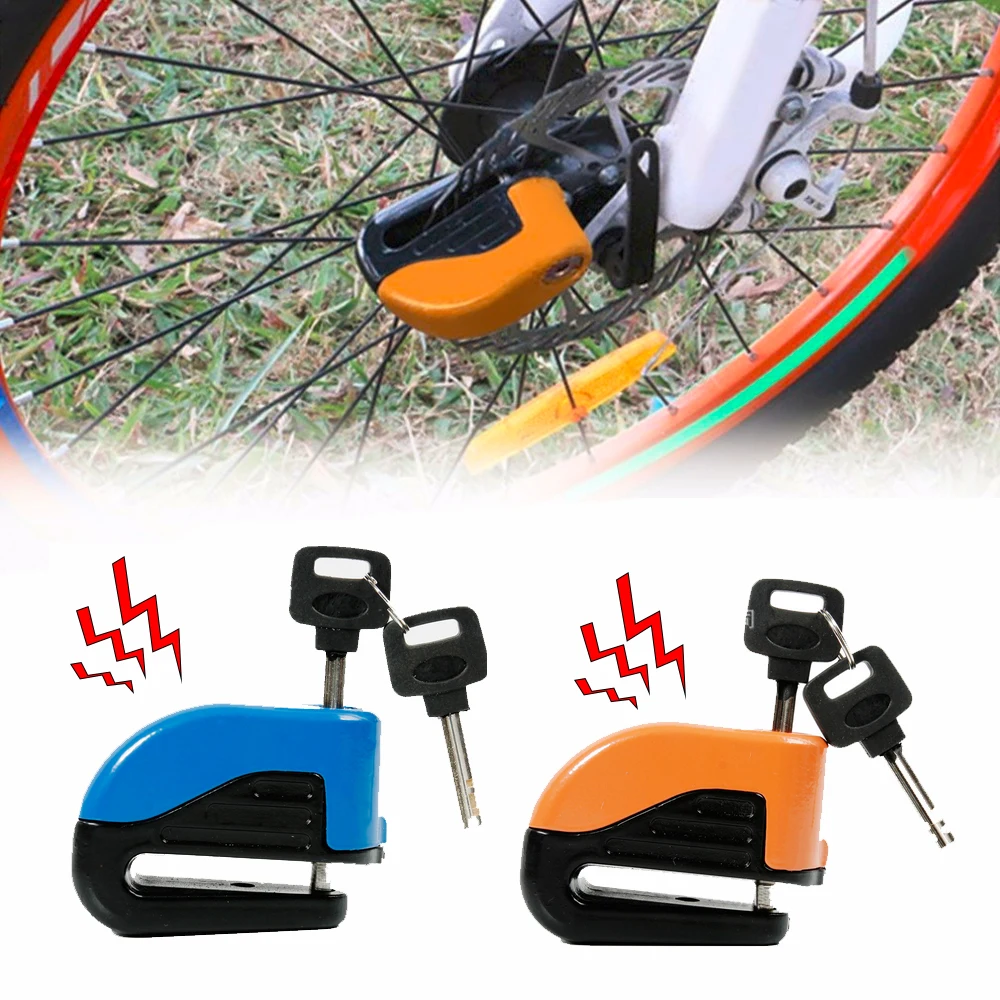Small Bike Alarm Lock Disc Lock Brakes Bicycle Lock Bike Mountain Fixed