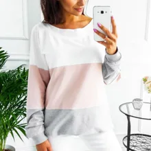 Hot Sale Women Long Sleeve Sweatshirt Ladies Casual Loose Lace Up Sexy Back Pullover Tops CXZ