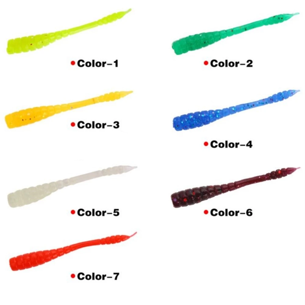 

10pcs/lot Easy Shiner Soft Lure 4.5cm 0.4g Worm Swimbaits Silicone Bait Vivid Fishing Lures Isca Artificial Carp Fishing Pesca