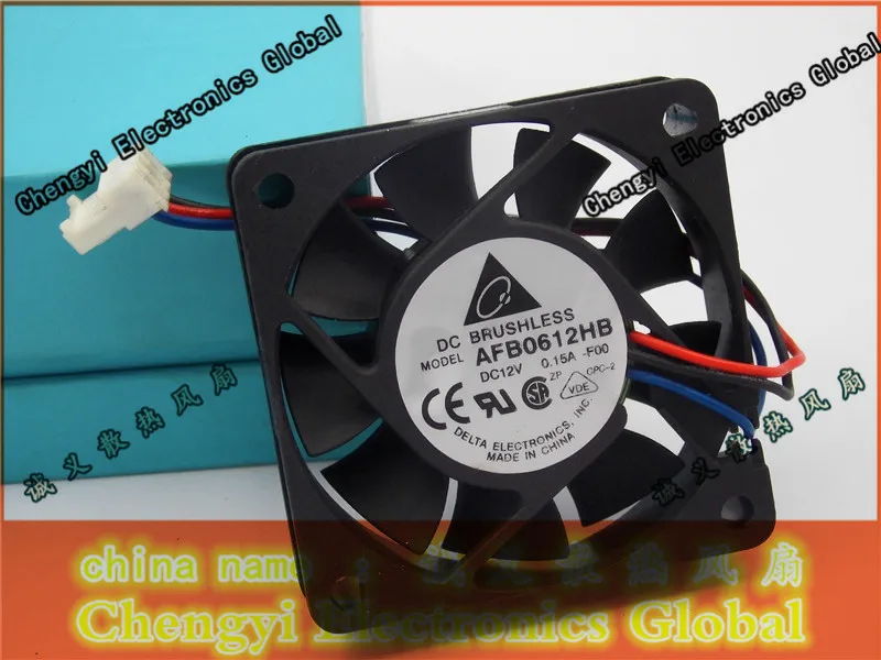 

Free Shipping Delta Electronics AFB0612HB DC12V 0.15AServer Cooling Fan 3-wire 60x60x15mm 6015