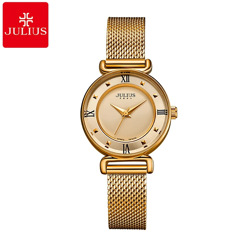 

Women Bracelet Steel Band Mesh Watch Ladies Japan Quartz Waterproof Watches Trendy Students Clocks Gold Silver Colors Daily Wear