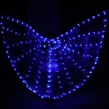 Светодиодный, для Танцев Живота, крылья Isis, хороший, для восточных танцев, аксессуар, светодиодный, крылья, сексуальные, для сцены, шоу, реквизит, крылья, 7 цветов