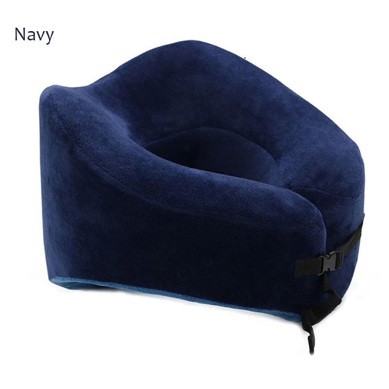 L075-U Shaped Neck Pillow Memory Foam Health Care Pillow Airplane Car Travel Pillows For Adults and Baby (1)