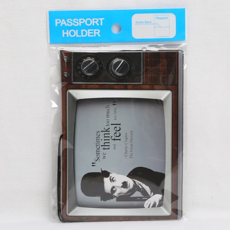 Новый мальчиков как здорово мультфильм паспортов, Мужчины Путешествия Обложка для паспорта, искусственная кожа 3D Дизайн-ностальгия ТВ