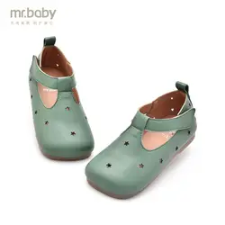 Mr. baby оригинальная детская обувь 2019 Весна новая дышащая звезда полые детская обувь голова девочки принцесса обувь