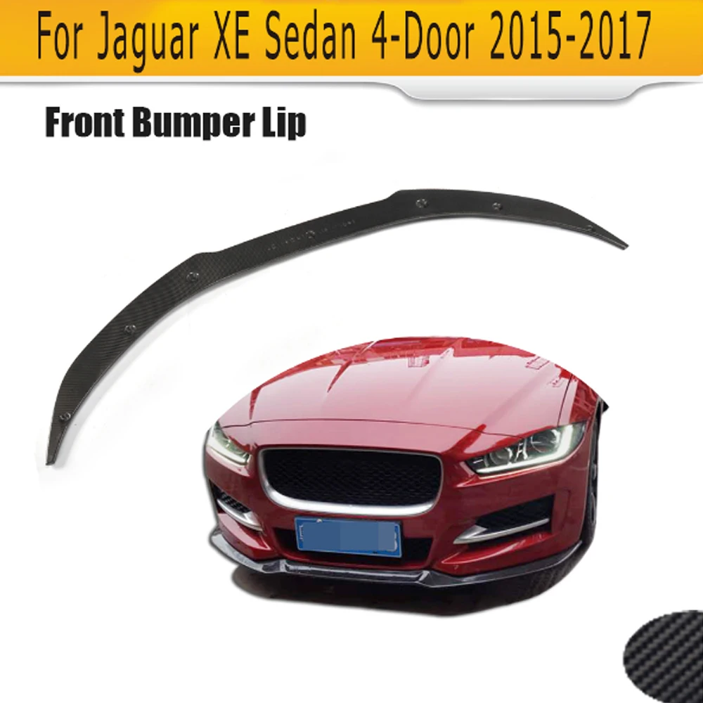 Углеродное волокно передний бампер подбородок спойлер для Jaguar XE Седан 4 двери 2015