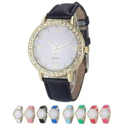 2018 Элитный бренд часы женские часы рисовать ремешок Спорт Кварцевые часы Повседневное пару моделей различные стили 8 Цвет Наручные часы
