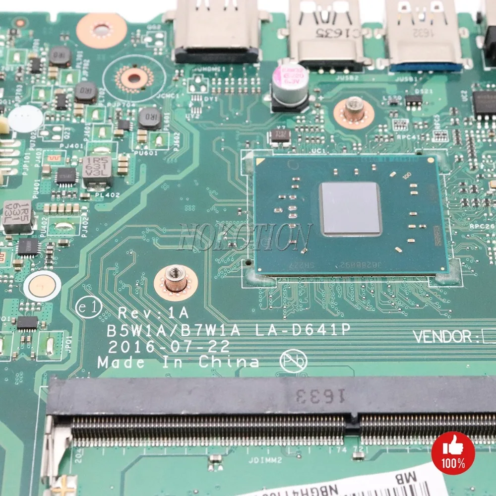 B5W1A B7W1A LA-D641P NBGH411001 ملحوظة. GH411.001 اللوحة الرئيسية ل acer أسباير ES1-533 اللوحة المحمول