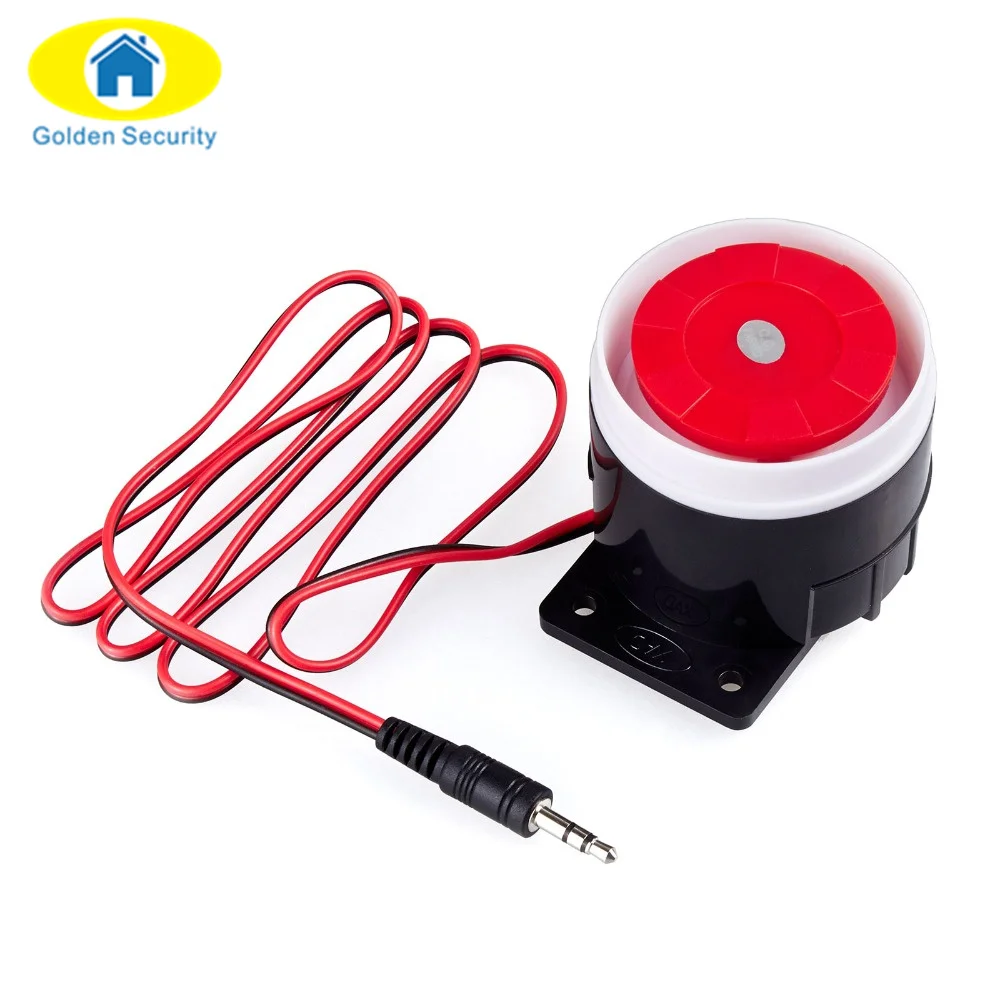 Golden Security Wired Indoor home security Mini Wired Siren ForSecurity