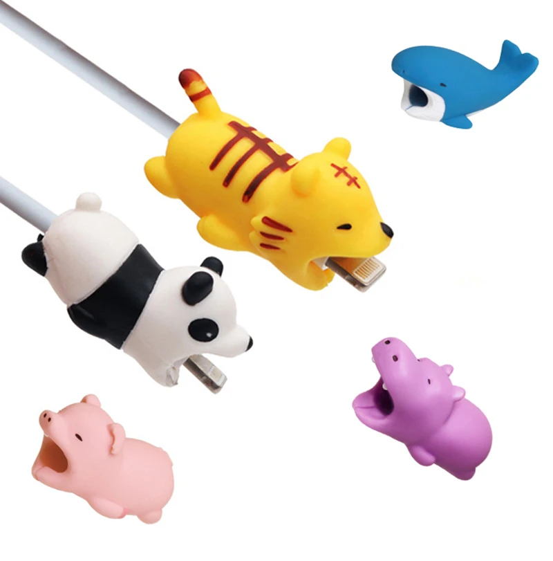 

SOONHUA Animal Panda Cable Winder Anti-Break USB Data Cable Protector Universal Cable Winders For iPhone Charger
