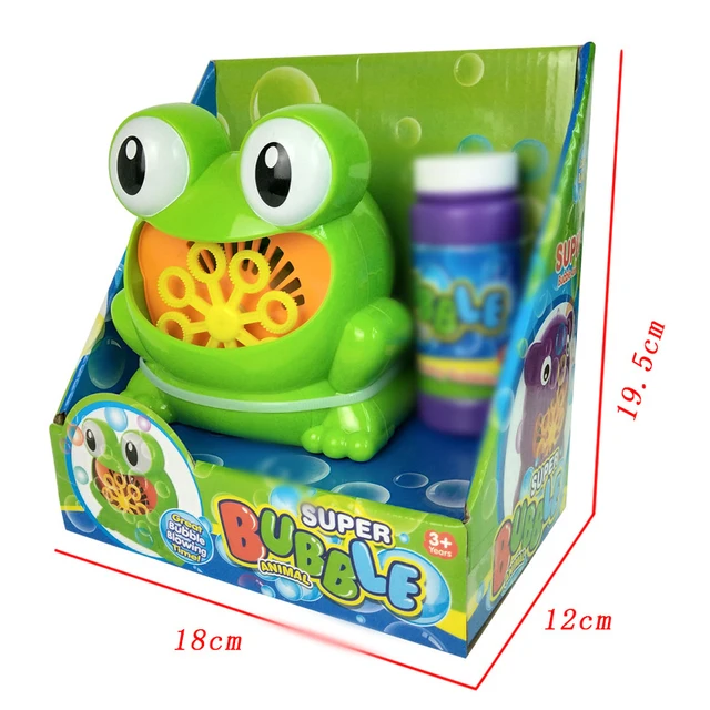 Frog  Automatic Bubble Machine Blower Maker Kids Children Indoor Outdoor Parties Toys Wedding Party Bubble Machine 5