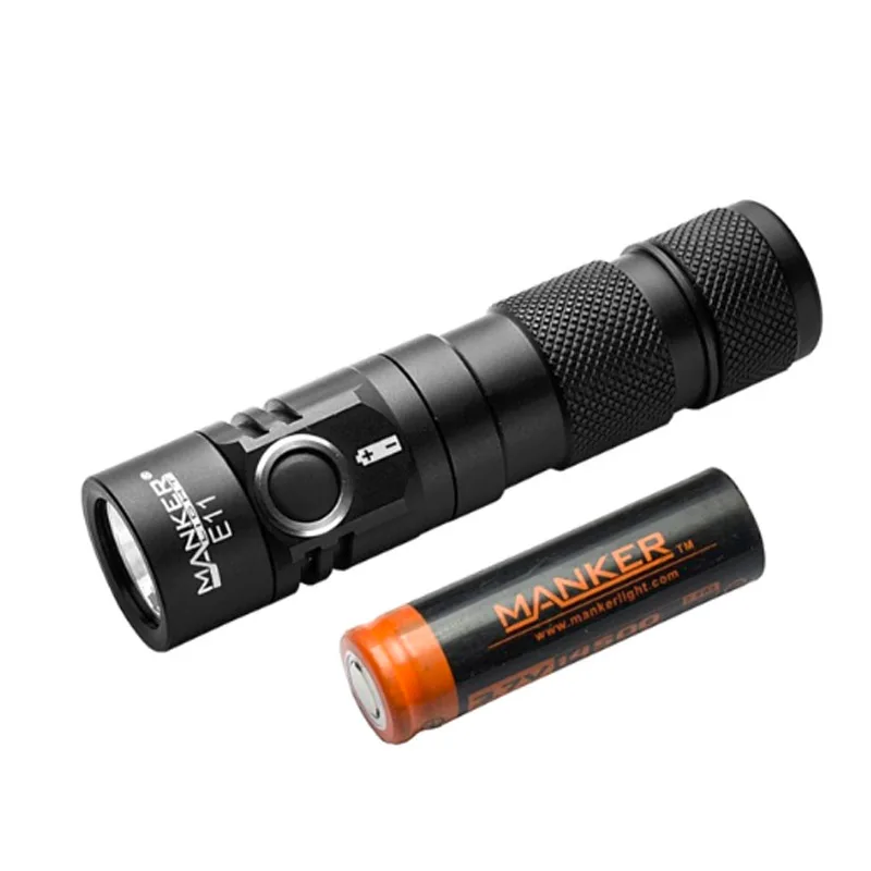 

Manker E11 800 Lumens Cree XP-L LED Flashlight Pocket Mini EDC Torch Gear + 750mAh 14500 Rechargeable Battery Included