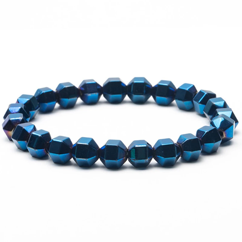 

Men's Strand Bracelet Homme Natural Stone Beaded Bracelets Hematite Beads Bracelets&Bangles Male Jewelry Gift Dropshipping