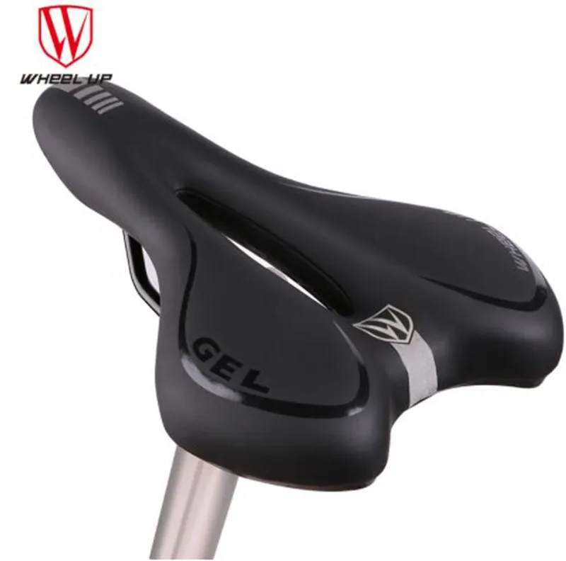 WHEEL UP Breathable Soft Bike Bicycle Saddle Road Mountain Bike Seat Thick Pad Hollow PVC Leather Comfortable Bike Saddle WHEEL UP Breathable Soft Bike Bicycle Saddle Road Mountain Bike Seat Thick Pad Hollow PVC Leather Comfortable Bike Saddle