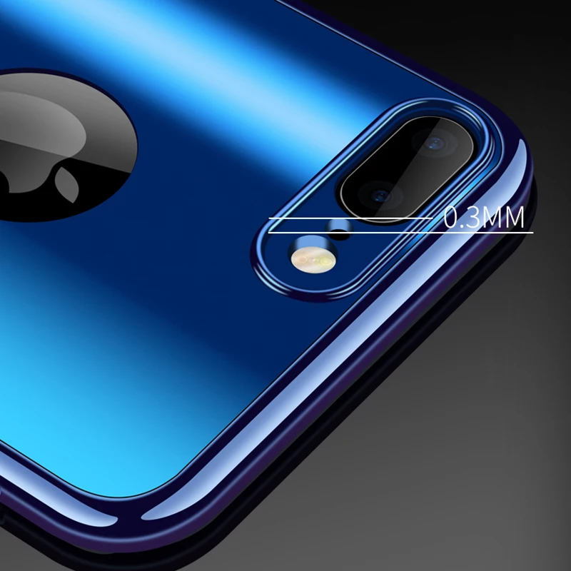 Зеркальный чехол 360 для iphone 6 s plus 11 Pro XS MAX XR X 10 8 блестящий 7 iphone8 чехол|Бамперы| |