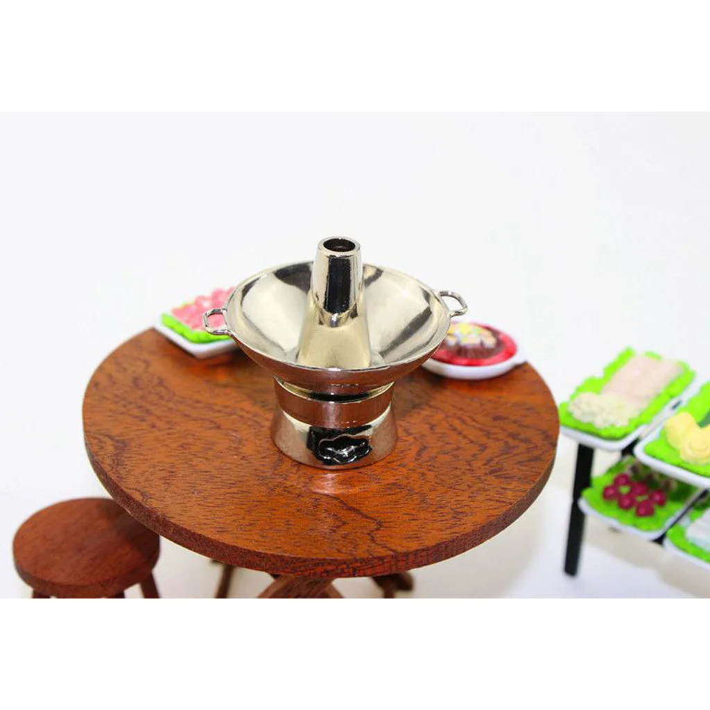 1 12 Dollhouse Miniature Cookware Tableware Vintage Hot Pot
