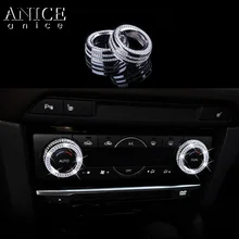 Комплект из 2 предметов rystal Кондиционер AC отрегулировать кольцо с пуговицами отделка Подходит для Mazda6 ATENZA Mazda3 Axela CX-5/CX-8/CX-9/CX5/CX8/CX9