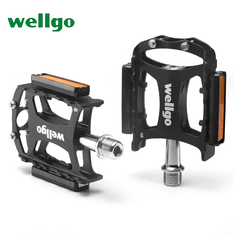 

wellgo pedals M079 bicycle mtb mountain bike pedal alloy DU sealed bearings CrMo axis ultralight 238g cycling BMX bike parts