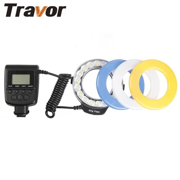 

Travor 18pcs SMD LED with 8 adapter ring 4 color Diffuser Ring Flash RF600E For Sony Minolta Camera