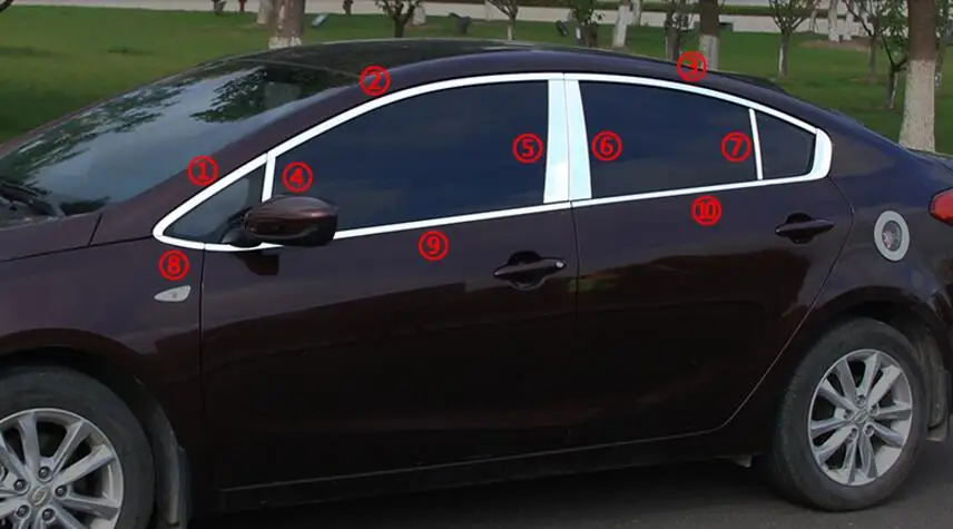 22 шт. декоративные накладки на окна из нержавеющей стали для KIA K3 | Автомобили и