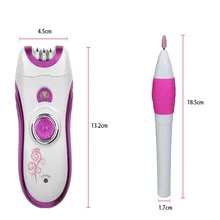 Электрический Женский Эпилятор женский бритва Пинцет удаление волос на теле леди Уход Комплект подмышек бикини Клипер Триммер стрижка для удаления