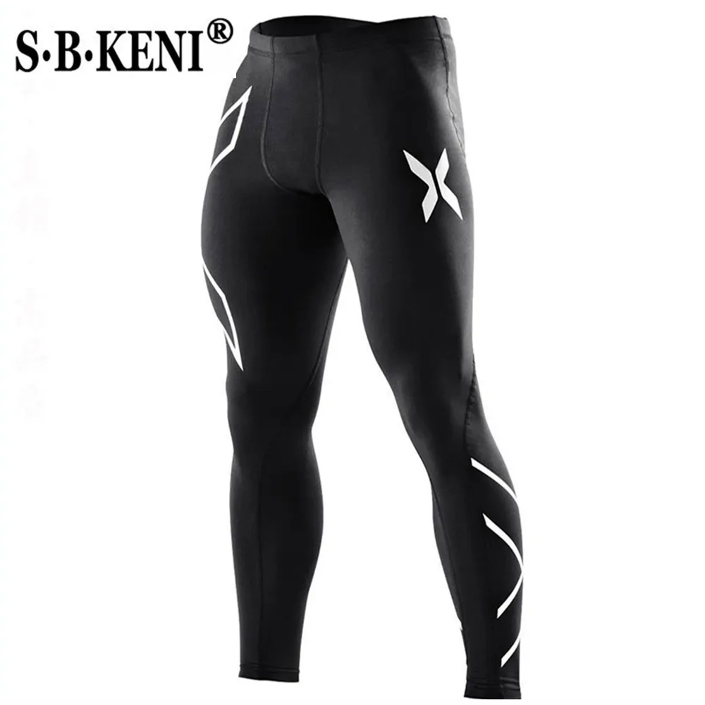 

New Hot Sale Mens 2XU Fitness body building Skinny Sweatpants male trousers Casual fashion Autumn Winter Sportswear Skinny Pants