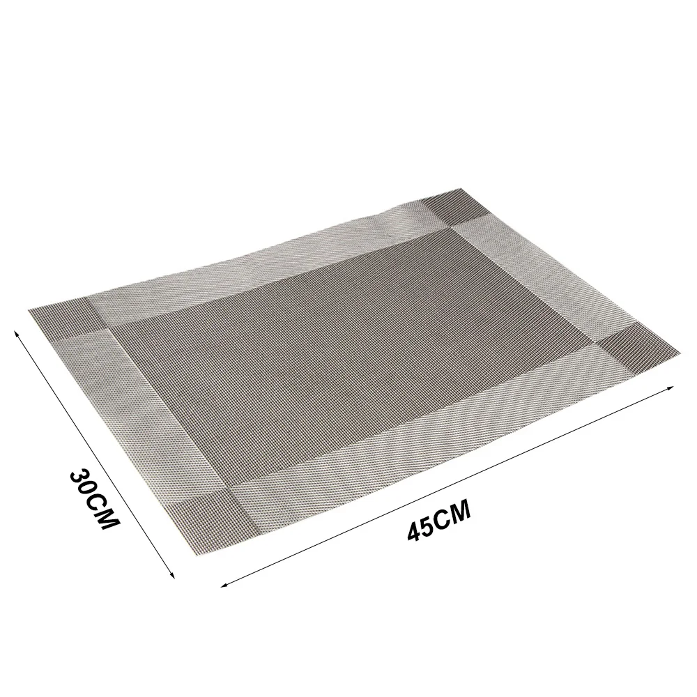 Bowl PVC Pad Western Coaster Diagonal Table Mats Slip-resistant Placemat