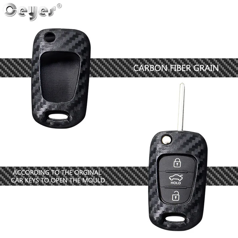 Carbon fiber key cover for HYUNDAI (3)
