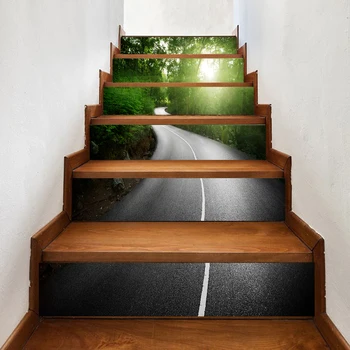 

Road Steps Sticker Silver Mirror Effect Quote Removable Stair Sticker Home Decor DIY Stickers Drop Shipping AP25