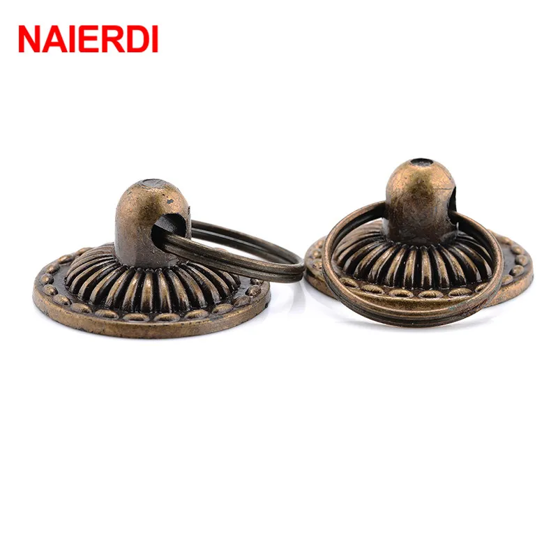 NAIERDI 10PCS Antique Retro Bronze Cabinet Knobs 30mm Cupboard Door Handles Vintage Wardrobe Furniture Jewelry Box Drawer Pull NAIERDI 10PCS Antique Retro Bronze Cabinet Knobs 30mm Cupboard Door Handles Vintage Wardrobe Furniture Jewelry Box Drawer Pull
