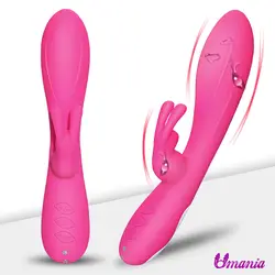 Umania перезаряжаемые Кролик вибратор фаллоимитатор G Spot Массажер клитора стимулятор для женщин водостойкие Секс игрушки