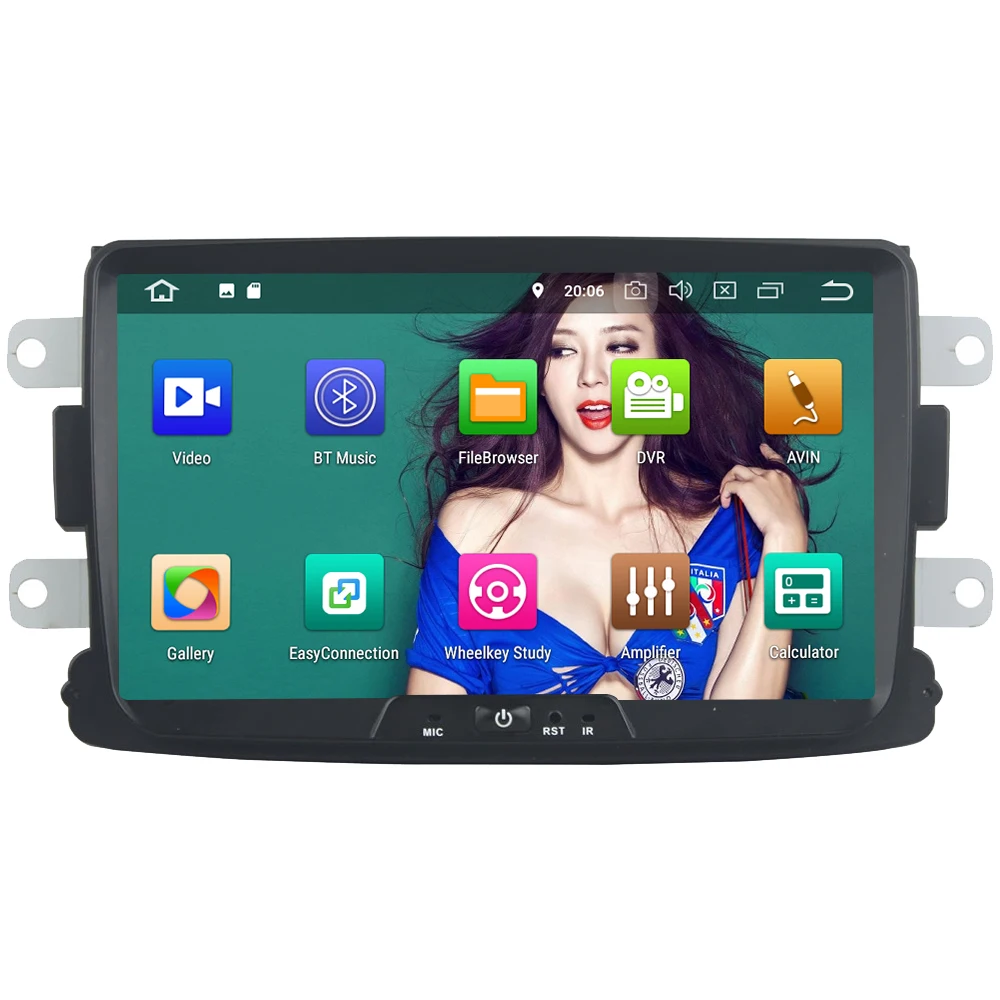 Sale KLYDE 8" 4G Octa Core Android 8 4GB RAM 32GB ROM Car DVD Player Radio For Renault Dacia Sandero Duster Captur Lada Xray Logan 2 1